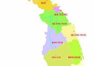 Centro vietnam mappa