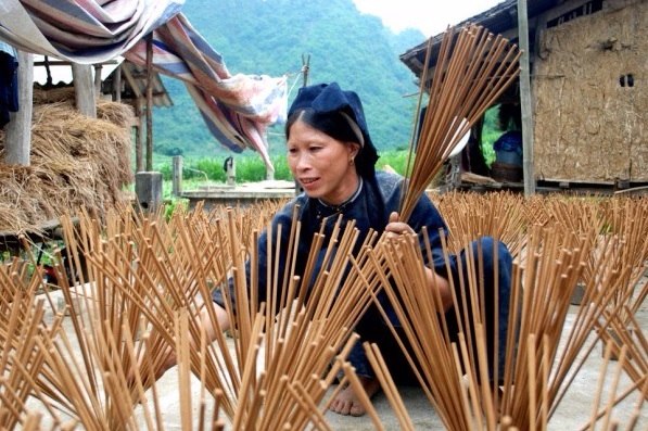 la gente di tay a cao bang vietnam