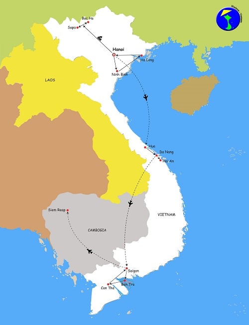 viaggio completo vietnam cambogia 18 giorni